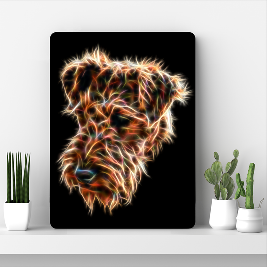 Airedale Terrier Aluminium Metal Wall Plaque