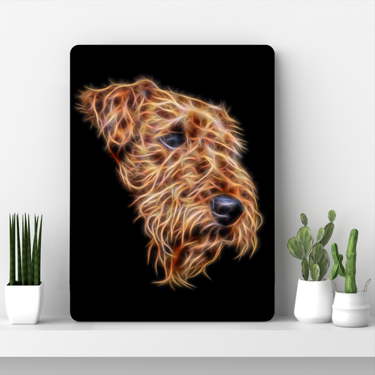 Airedale Terrier Aluminium Metal Wall Plaque