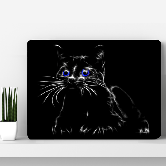 Cat Aluminium Metal Wall Plaque