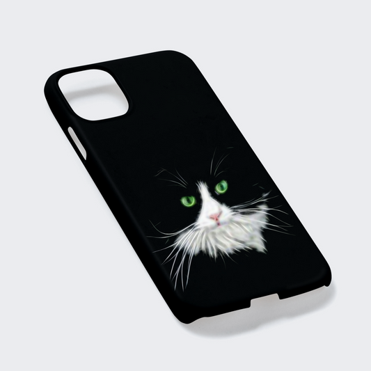 Cat Phone Case with Stunning Fractal Art Design. For Samsung or iPhone, including iPhone 17 and Galaxy S24