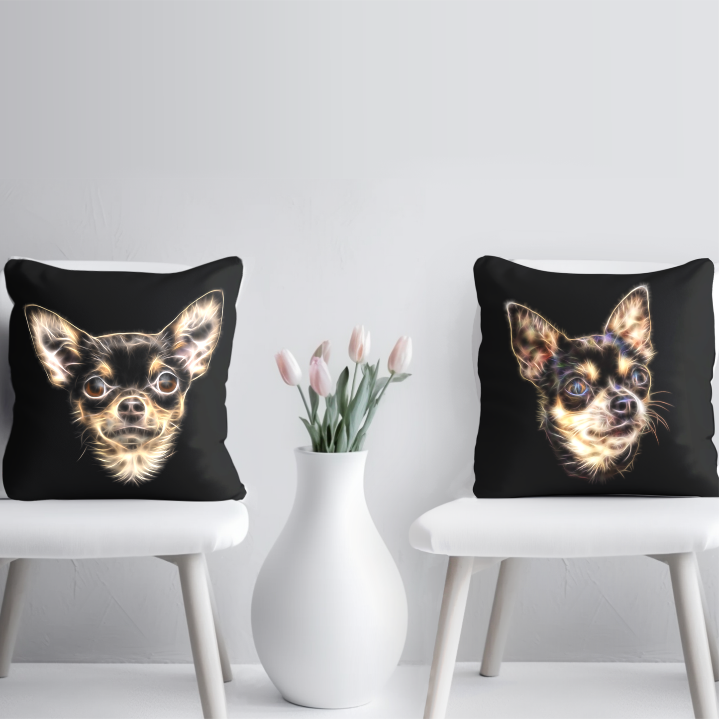 Chocolate and Tan Chihuahua Cushion