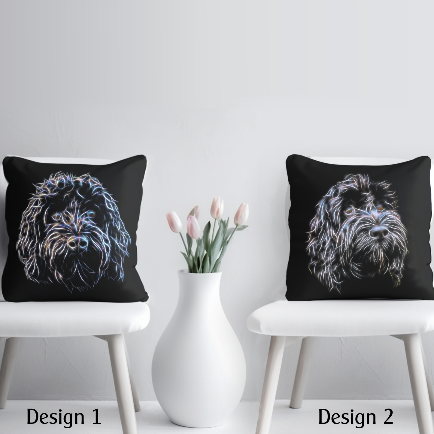Black Cockapoo Cushion