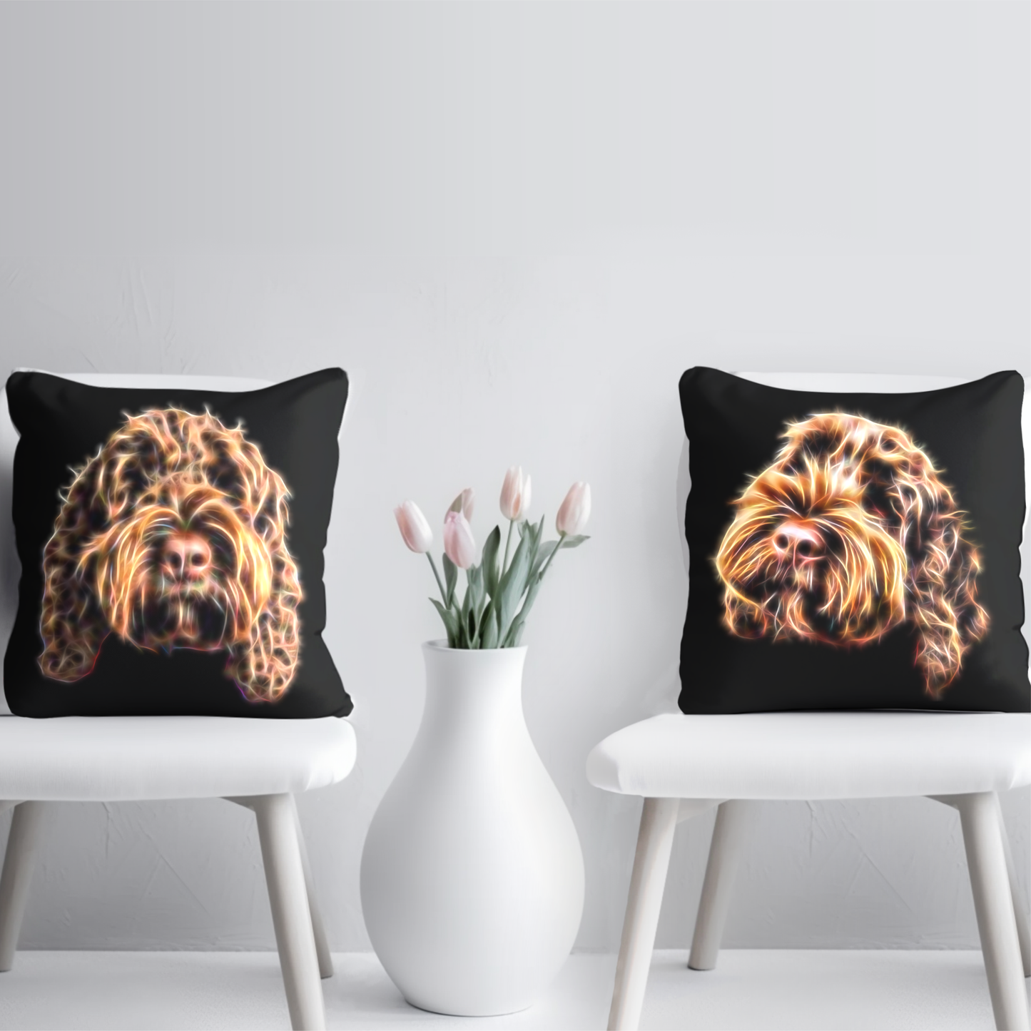 Chocolate Cockapoo Cushion