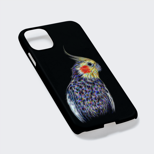 Bird Phone Case with Stunning Fractal Art Design. For Samsung or iPhone. Designs include Parrot Budgie Hawk Finch Eagle Cockatiel and more
