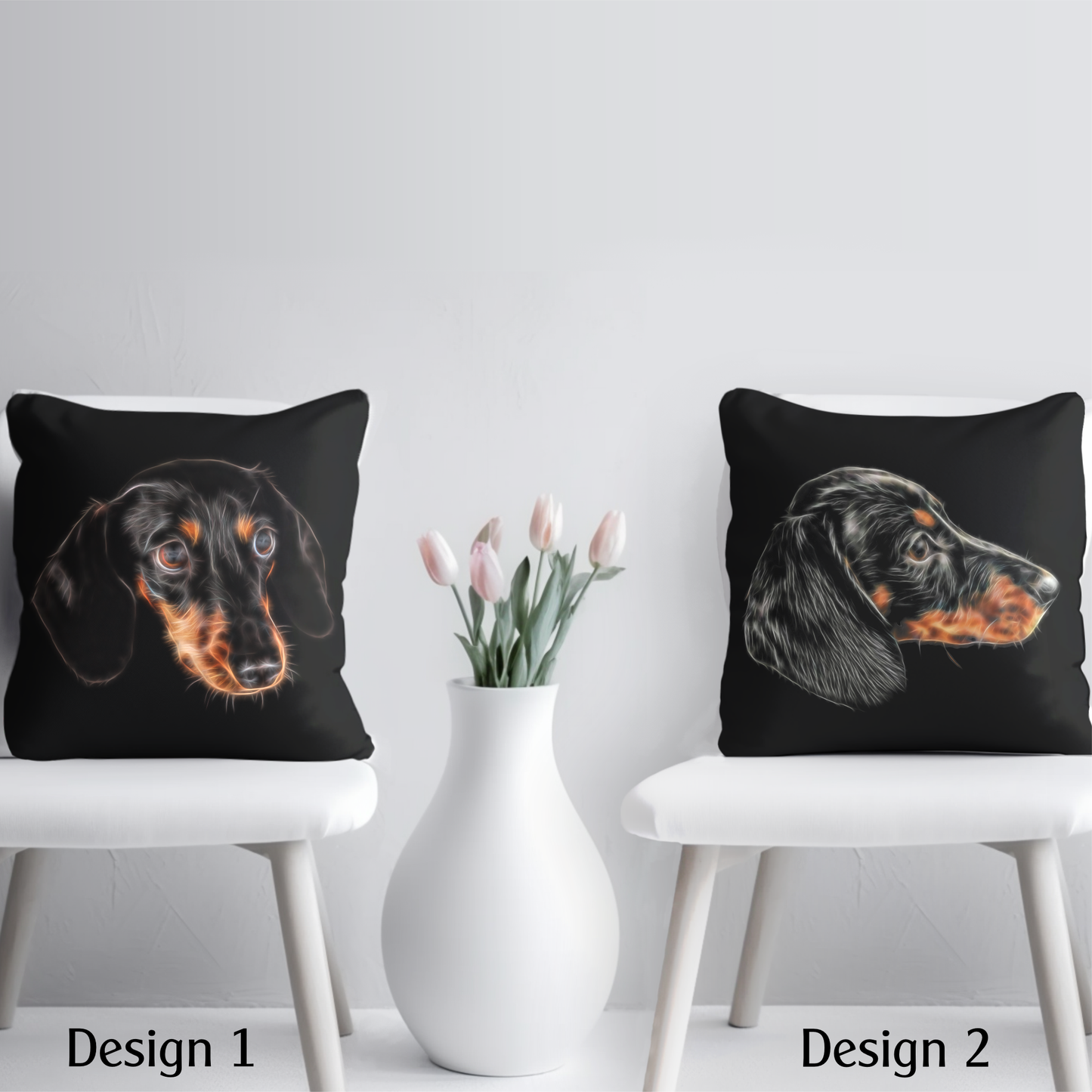 Black and Tan Dachshund Cushion