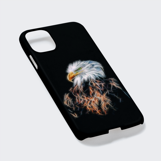 Bird Phone Case with Stunning Fractal Art Design. For Samsung or iPhone. Designs include Parrot Budgie Hawk Finch Eagle Cockatiel and more