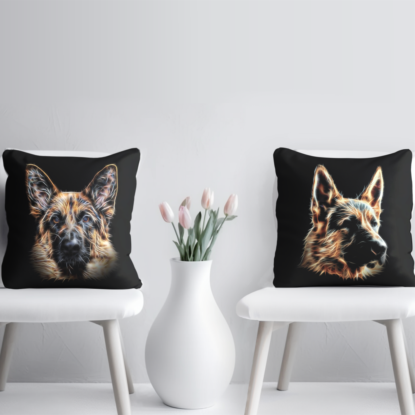 Black and Tan German Shepherd Cushion