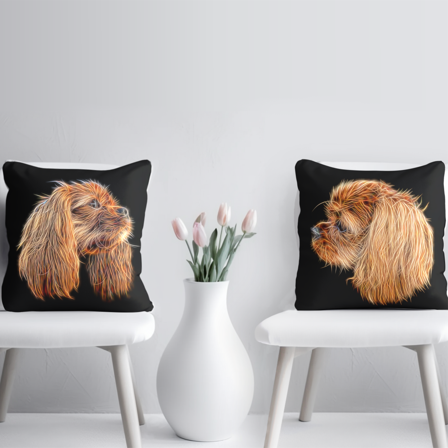Ruby King Charles Spaniel Cushion