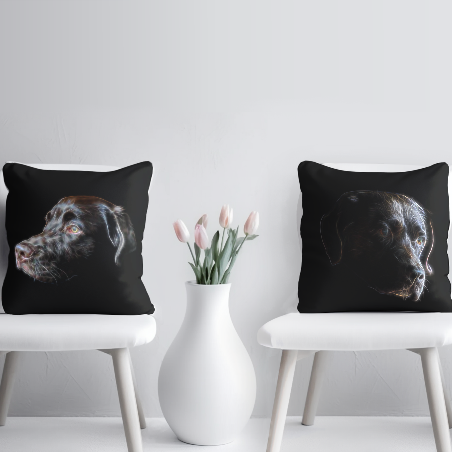 Chocolate Labrador Cushion