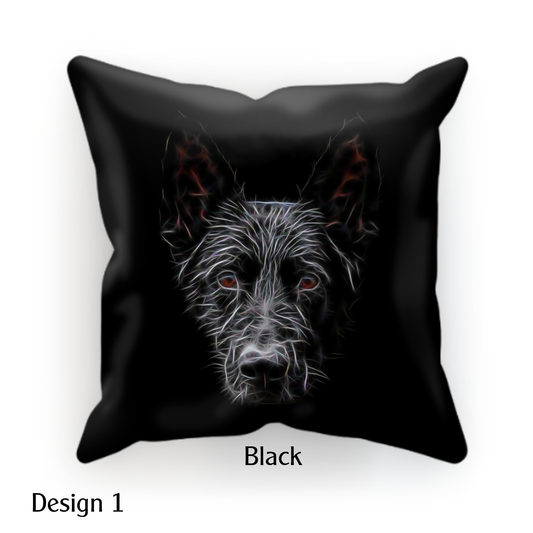 Black German Shepherd Cushion with Pillow Insert