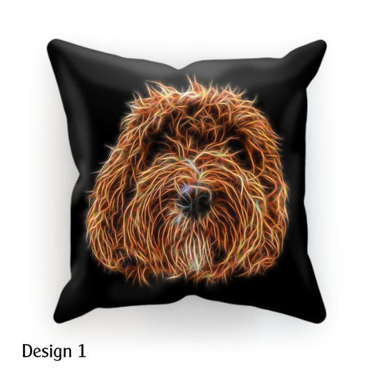 Red Labradoodle Cushion