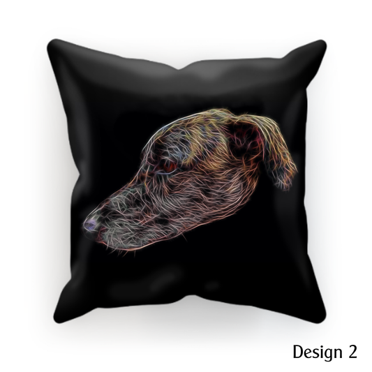 Brindle Lurcher Cushion