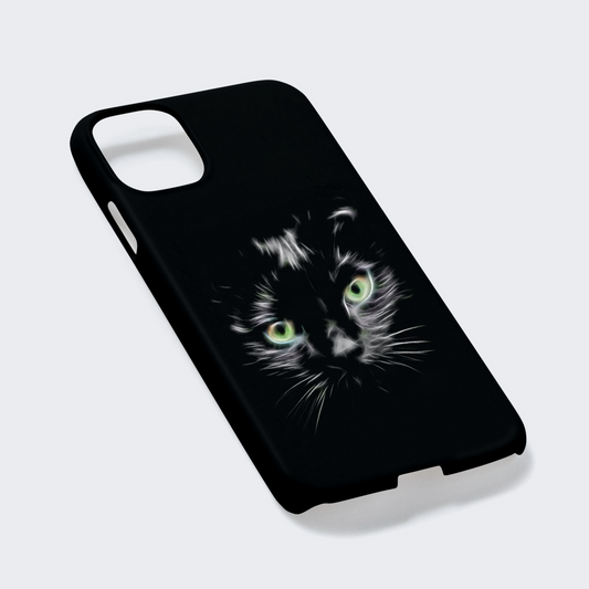 Cat Phone Case with Stunning Fractal Art Design. For Samsung or iPhone, including iPhone 17 and Galaxy S24