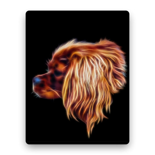 Ruby King Charles Spaniel Metal Wall Plaque