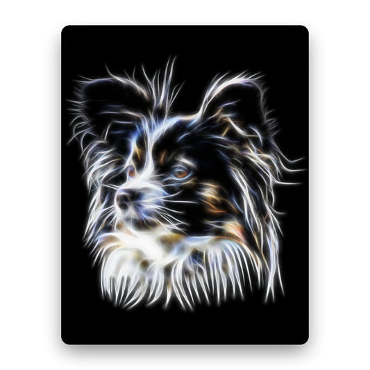 Papillon Aluminium Metal Wall Plaque with Stunning Fractal Art Design.