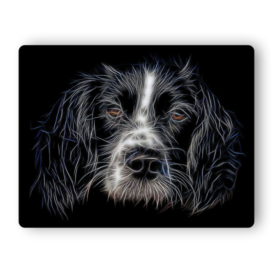 Sprollie Aluminium Metal Wall Plaque with Fractal Art Design, Gift for Sprollie Owner