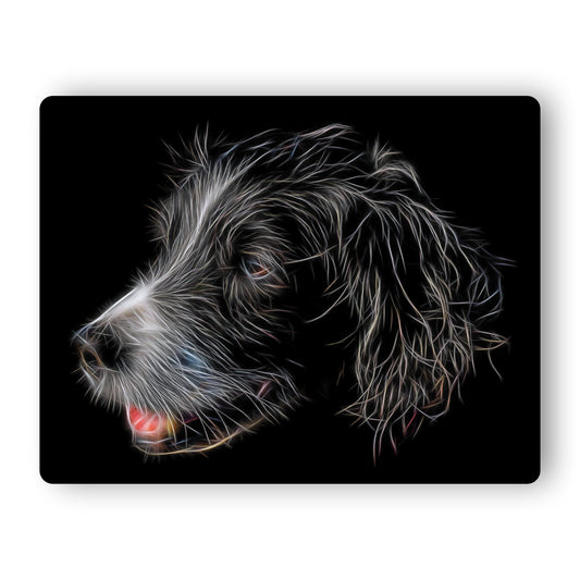 Sprollie Aluminium Metal Wall Plaque with Fractal Art Design, Gift for Sprollie Owner