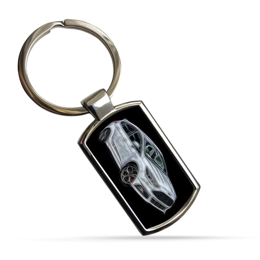 Ford Focus ST MK3 Car Metal Rectangle Keyring