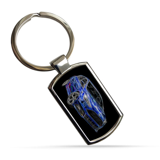 Ford Focus ST MK3 Car Metal Rectangle Keyring