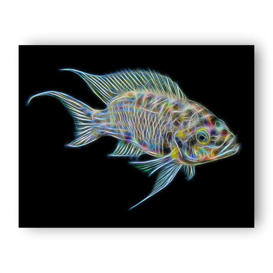 Cichlid Prints with Stunning Fractal Art Design.
