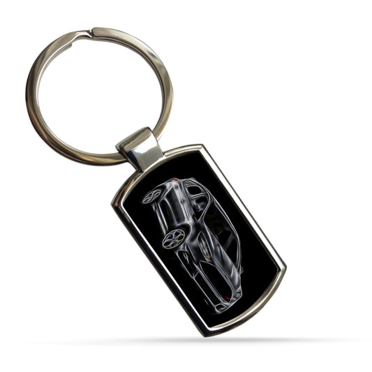 Ford Focus ST MK3 Car Metal Rectangle Keyring