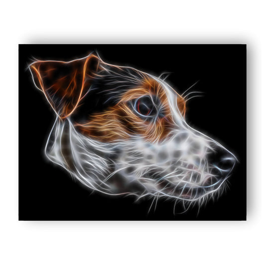 Jack Russell Print with Stunning Fractal Art Design. Various Sizes Available