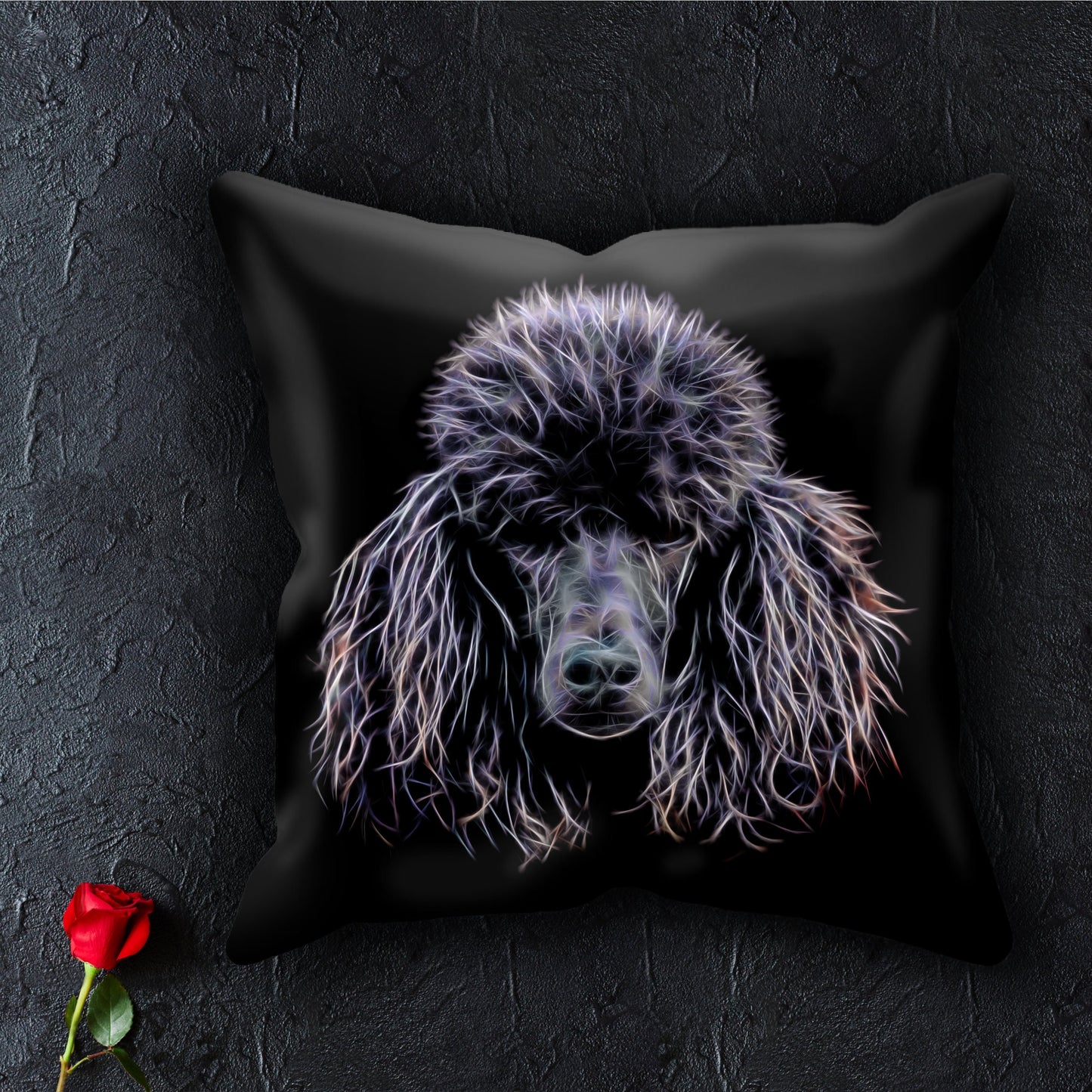 Black Poodle Cushion