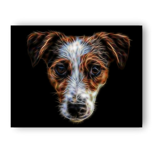Jack Russell Print with Stunning Fractal Art Design. Various Sizes Available