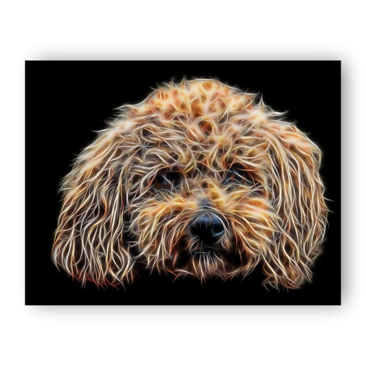 Poochon Print with Stunning Fractal Art Design. Various Sizes Available