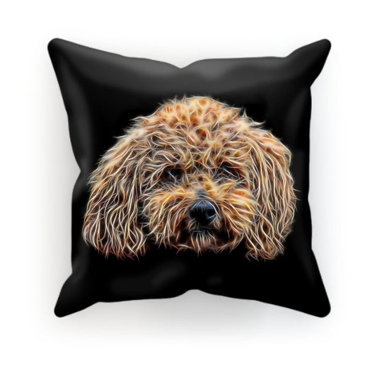 Poochon Cushion and Insert with Stunning Fractal Art Design