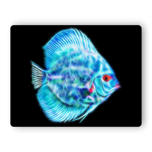 Discus Fish Print with Stunning Fractal Art Design.