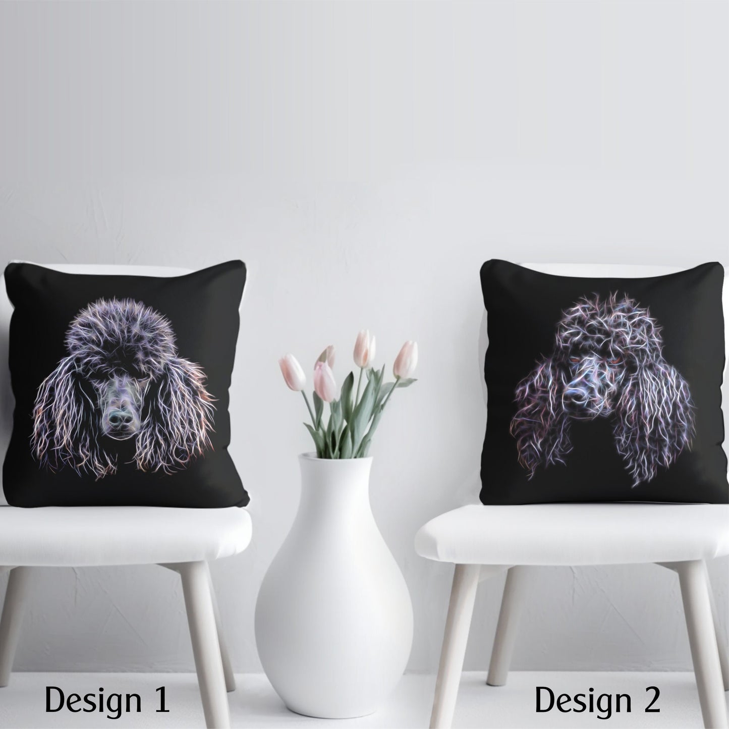 Black Poodle Cushion