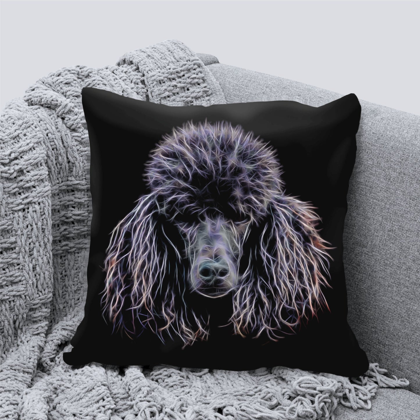 Black Poodle Cushion