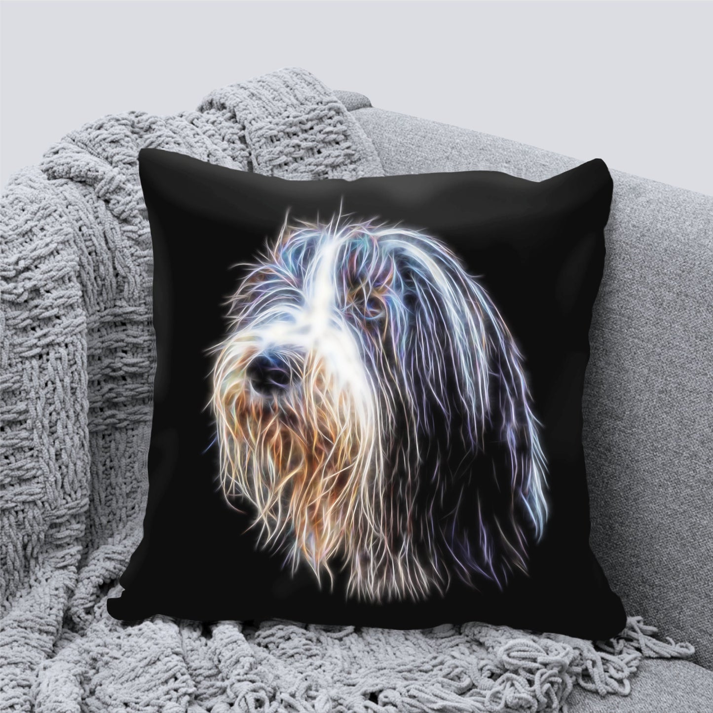 Bearded Collie Cushion