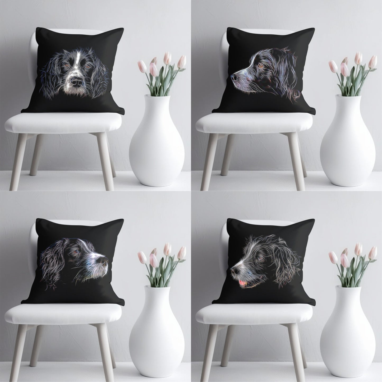 Sprollie Cushion and Insert with Stunning Fractal Art Design