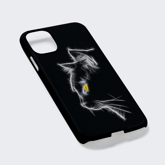 Cat Phone Case with Stunning Fractal Art Design. For Samsung or iPhone, including iPhone 17 and Galaxy S24