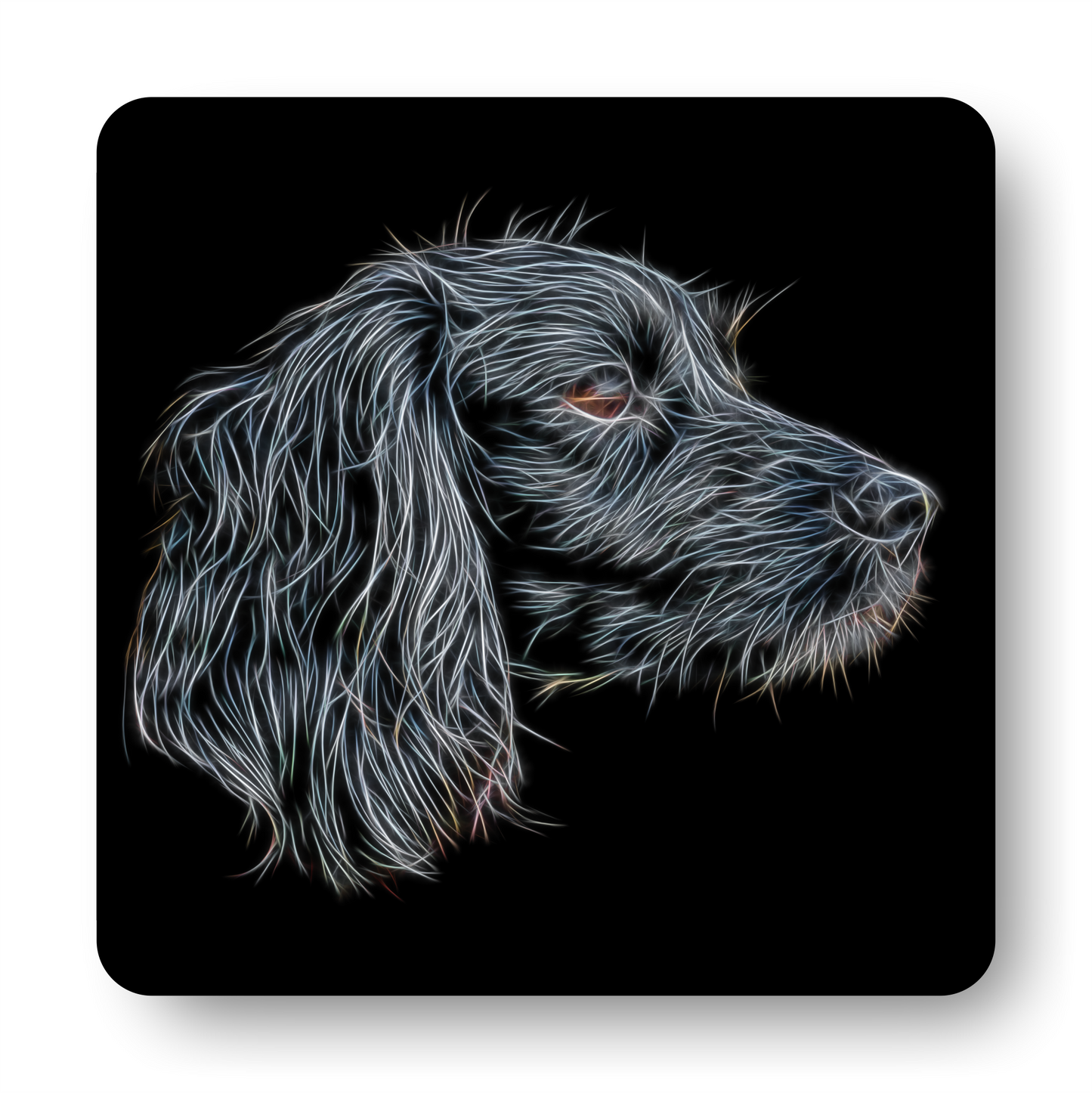 Black Working Cocker Spaniel Coaster