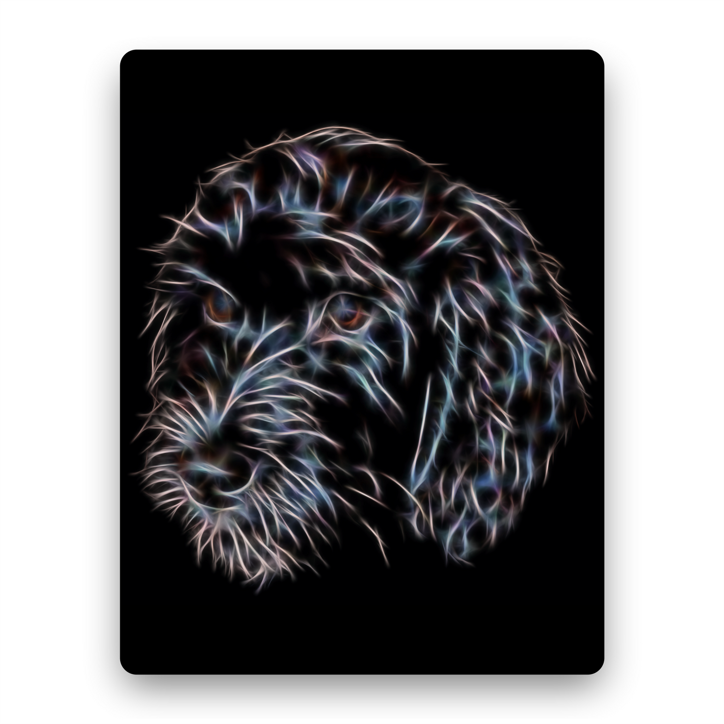 Black Cockapoo Metal Wall Plaque