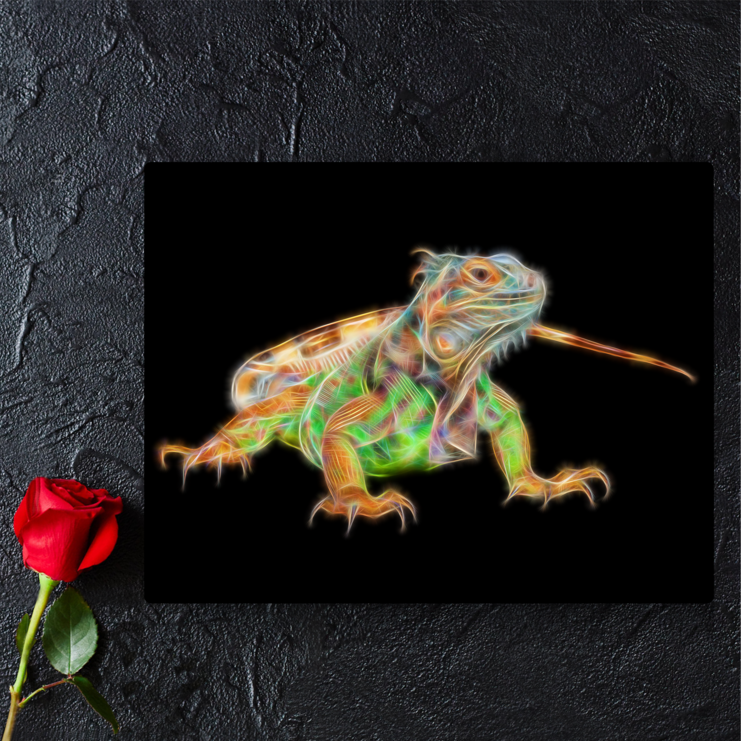 Iguana Metal Wall Plaque