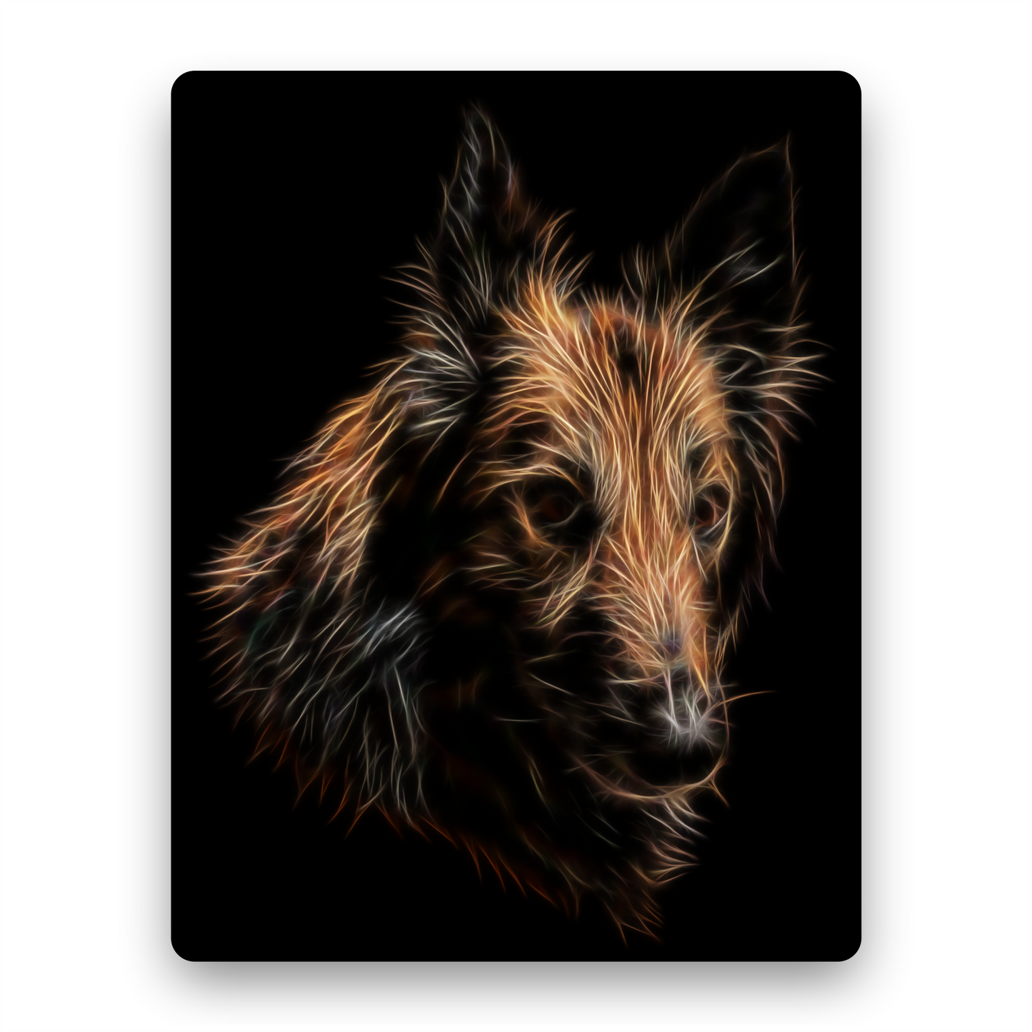Belgian Tervuren Metal Wall Plaque