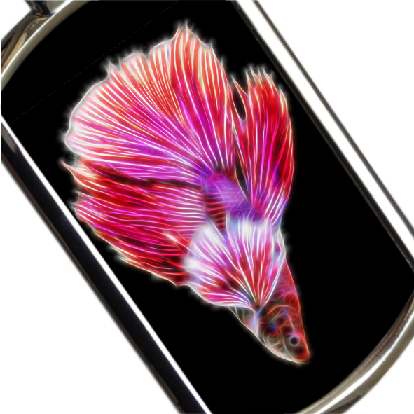 Betta Fish Keyrings - Various Designs