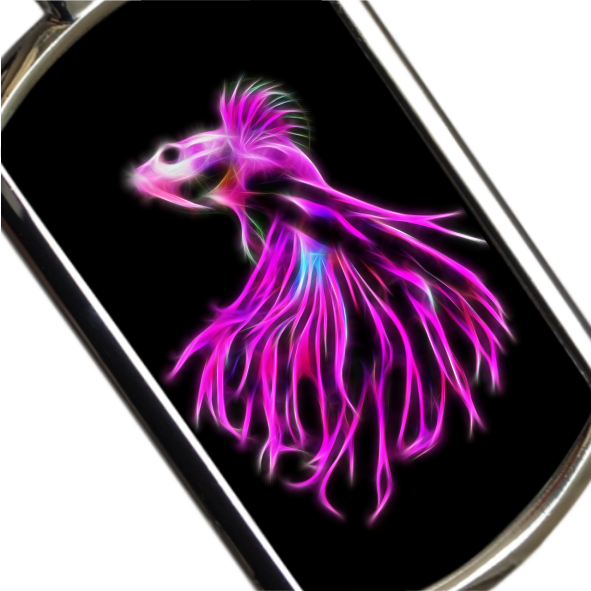 Betta Fish Keyrings - Various Designs