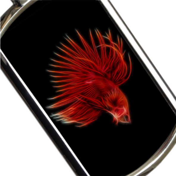 Betta Fish Keyrings - Various Designs