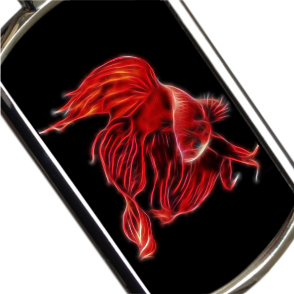 Betta Fish Keyrings - Various Designs