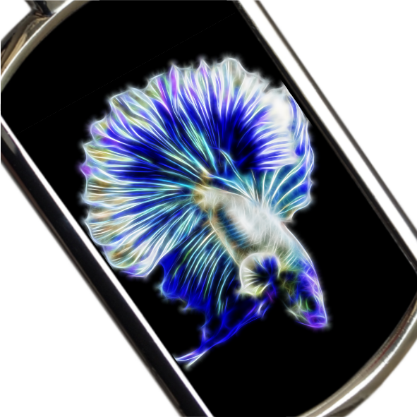 Betta Fish Keyrings - Various Designs