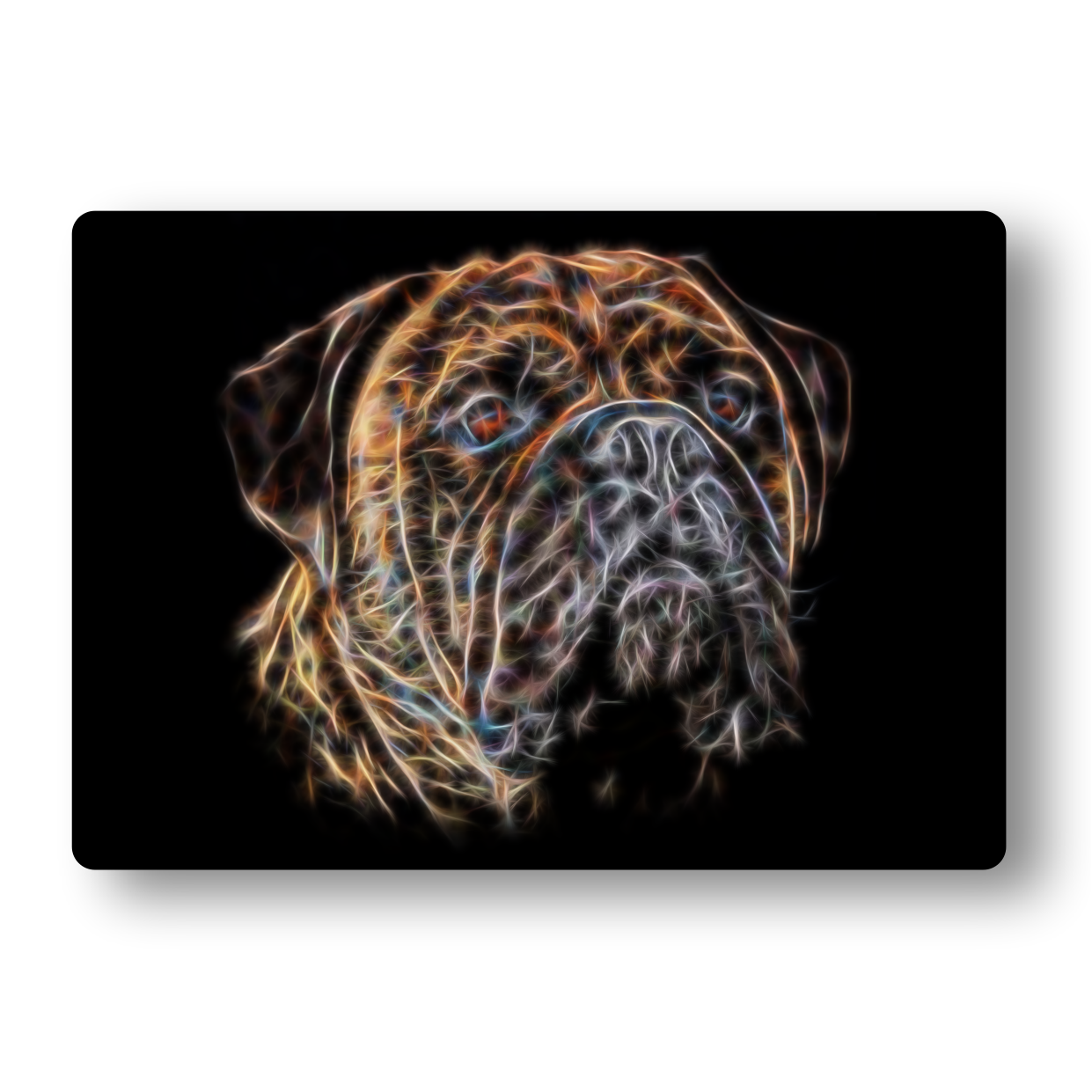 Brindle Bullmastiff Metal Wall Plaque