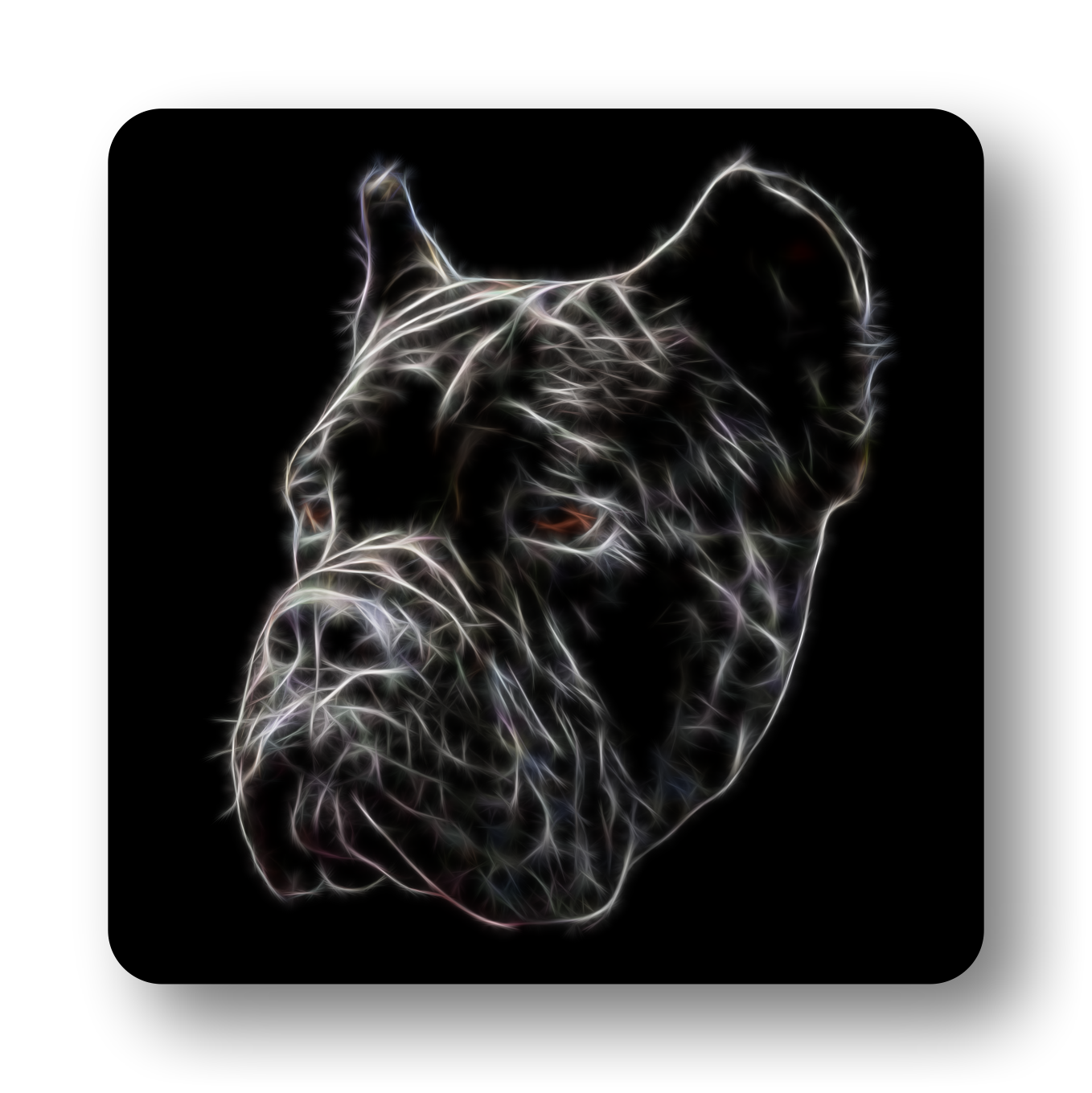 Cane Corso #1 Coaster Fractal Art Design