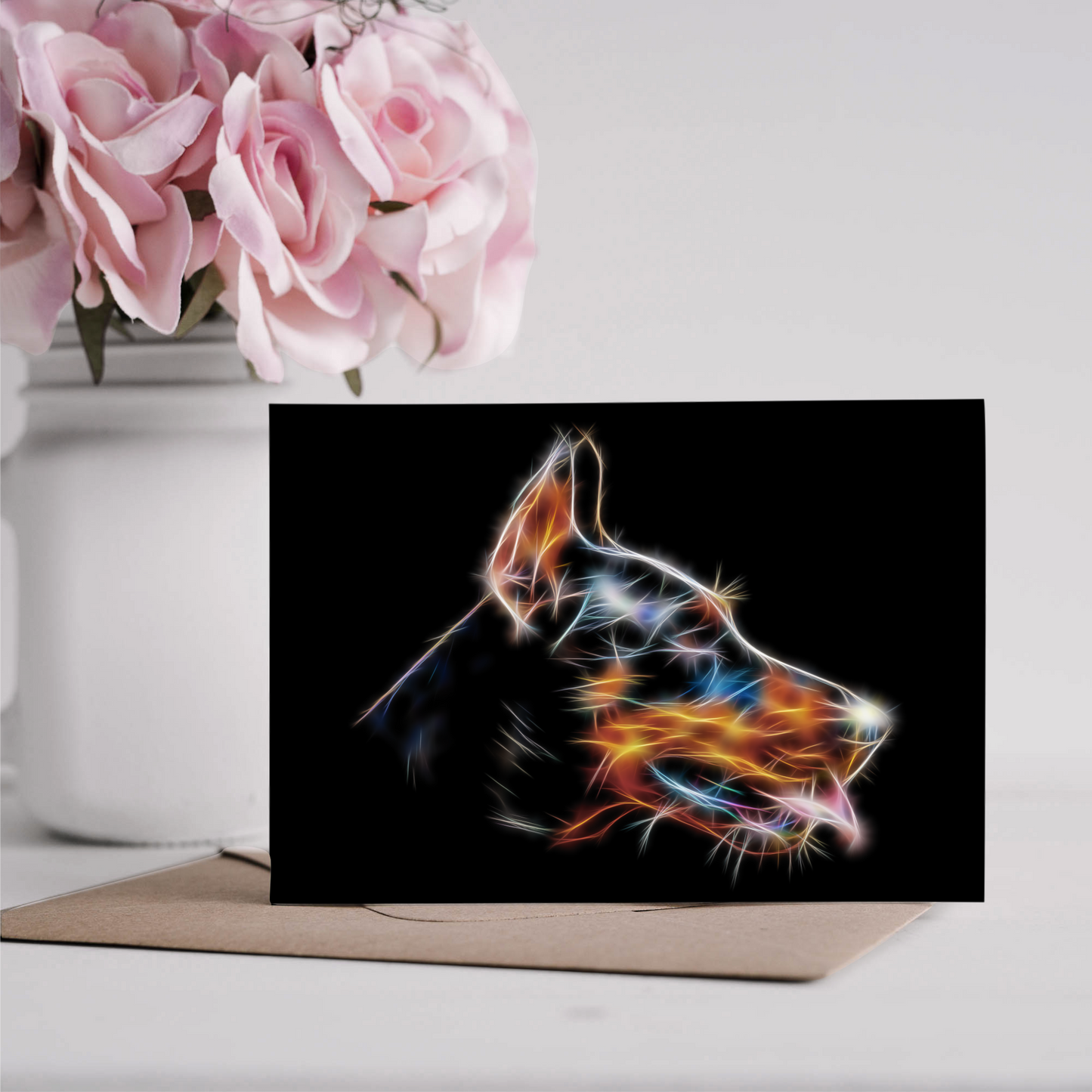 Doberman Greeting Card