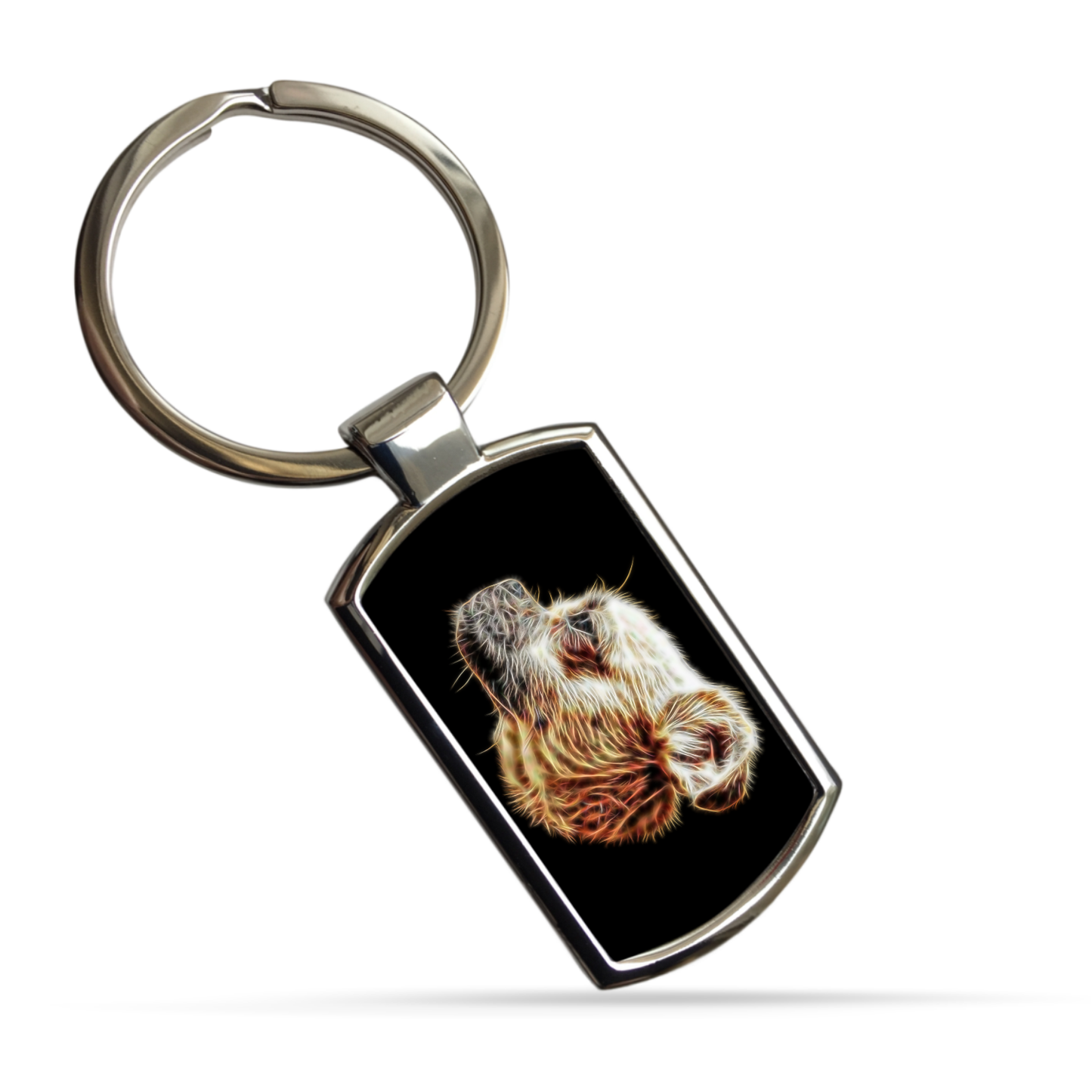 Chug Metal Rectangle Keyring