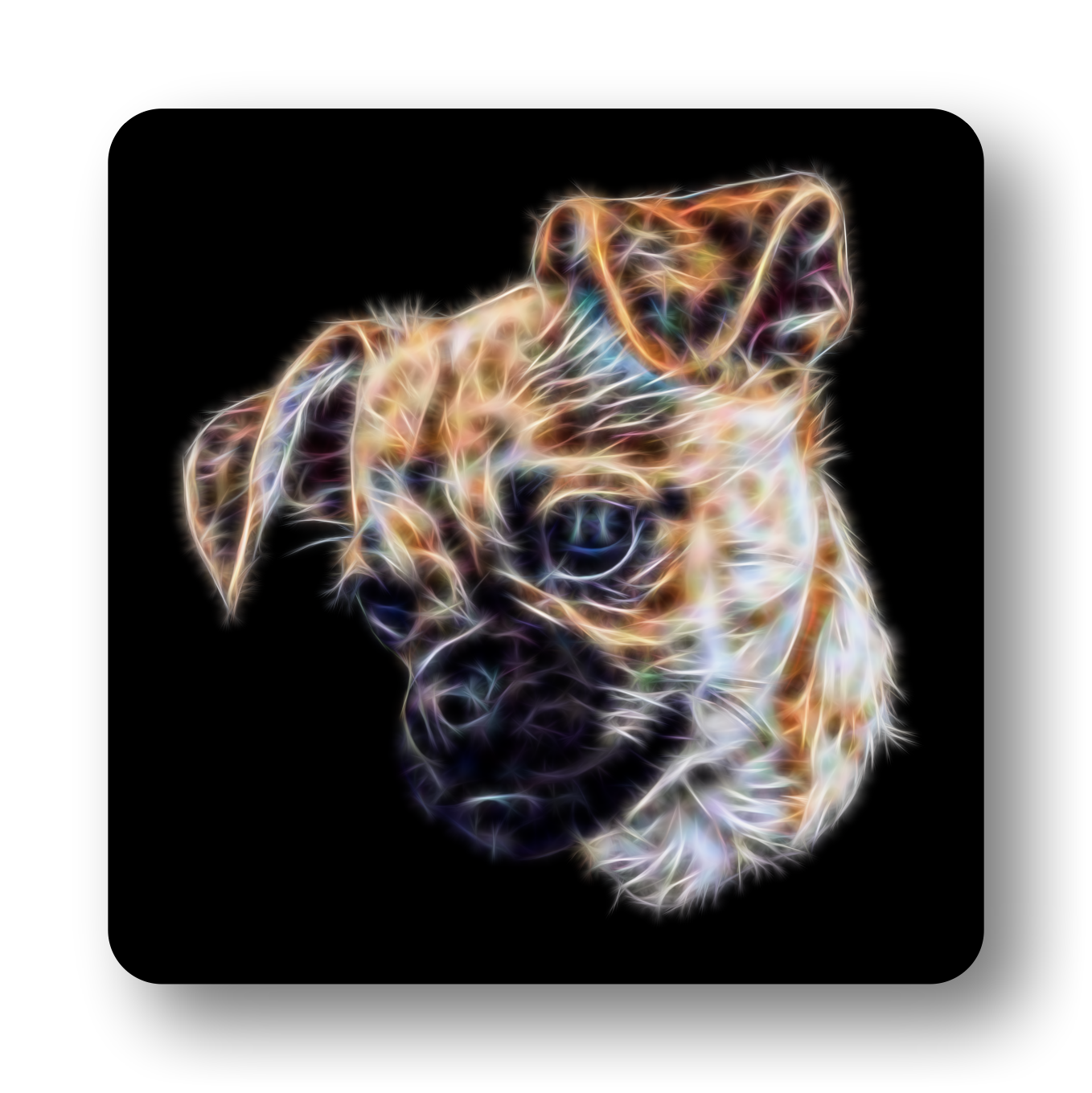 Chug #2 Coaster Fractal Art Design
